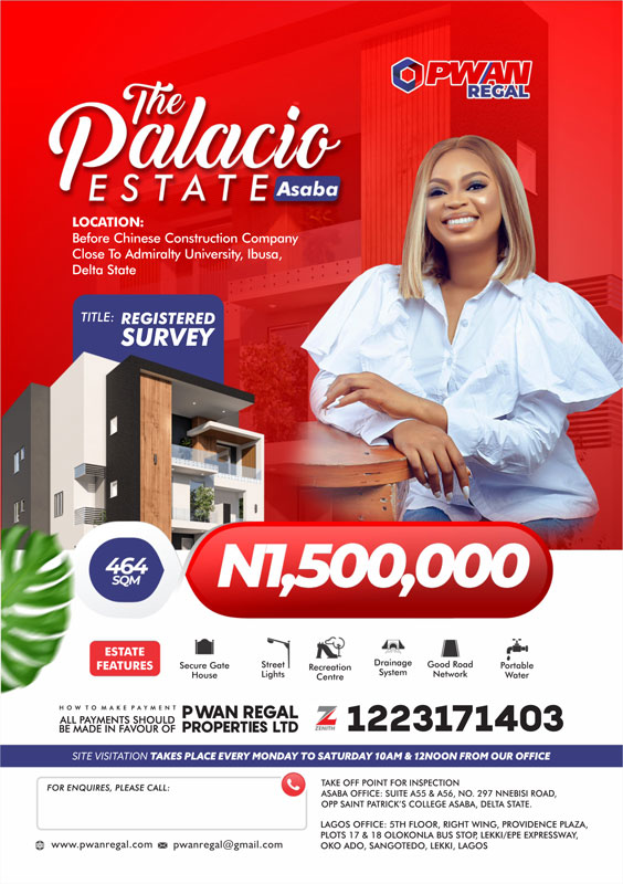 The Palacio Estate, Asaba - PWAN Regal