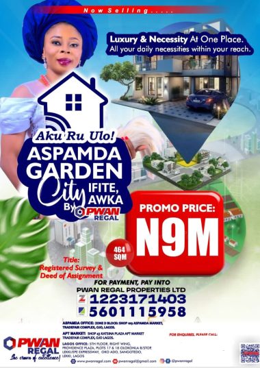 ASPAMDA Garden City, Ifite Awka